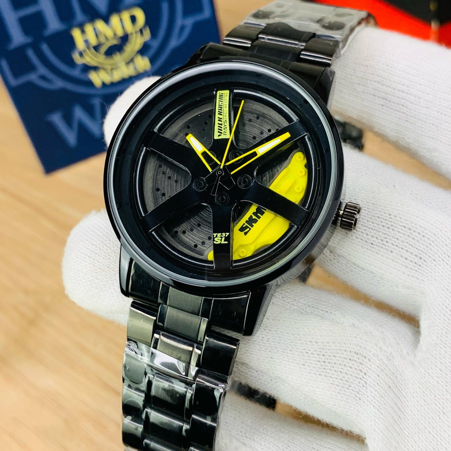 SKMEI 1787 - Rotating Wheel Rim Watch For Men's