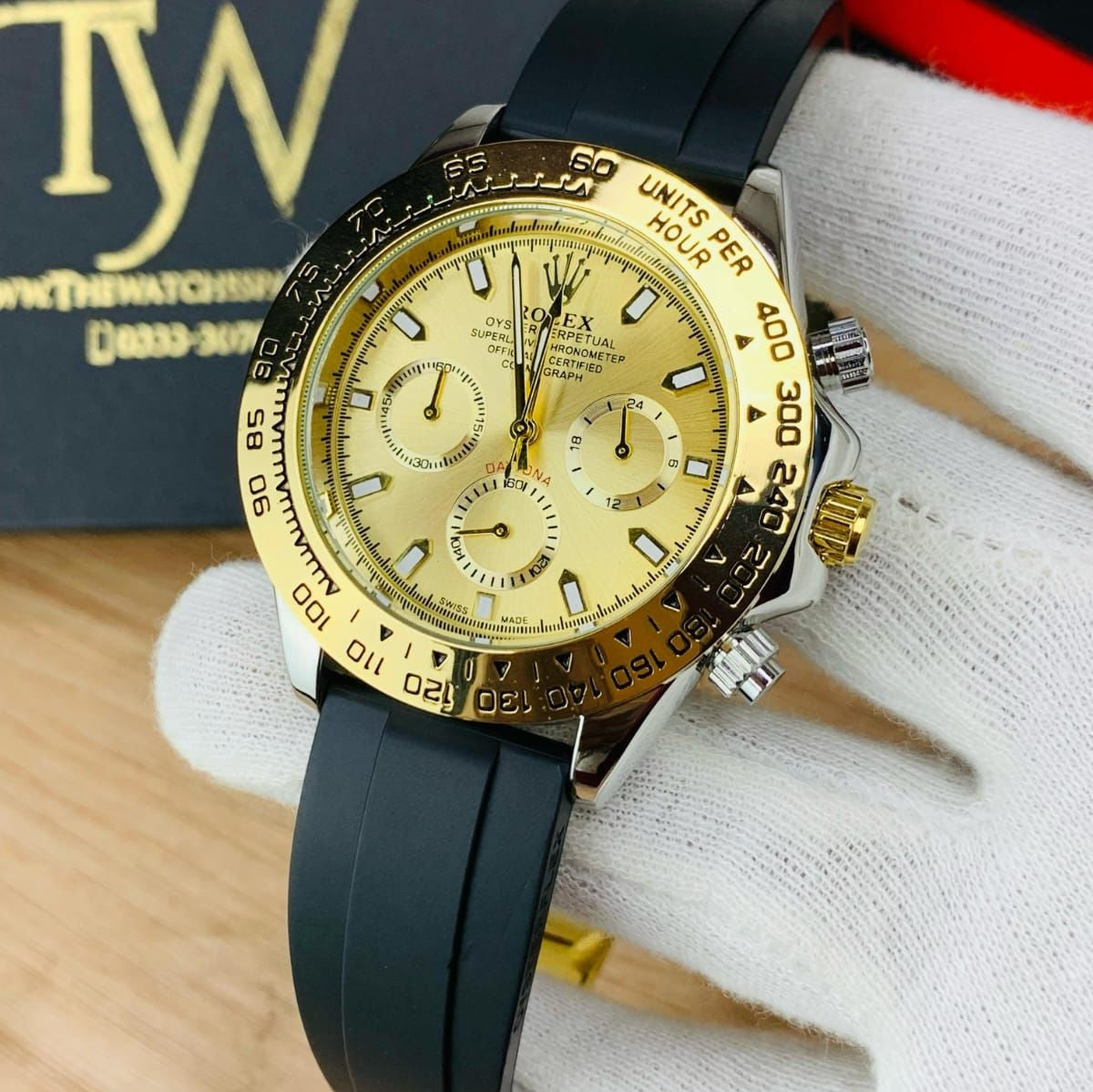 Rolex Daytona | Chrono working | Rubber Strap