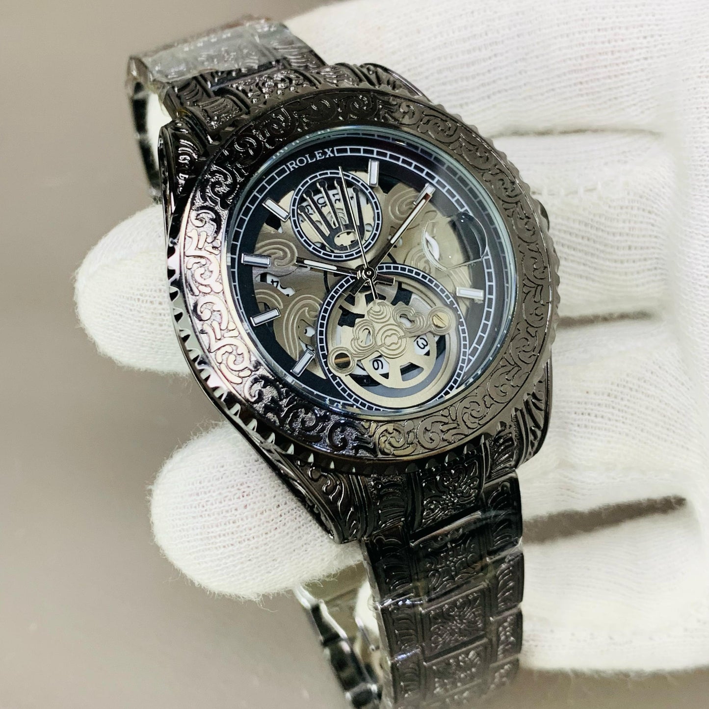 ROLEX ENGRAVING MODEL CHAIN WATCH