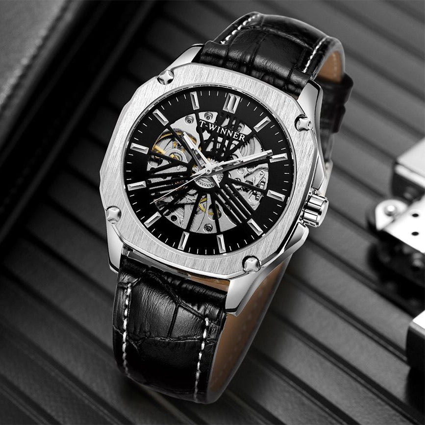 T WINNER CLASSIC DESIGNER SKELETON MEN'S WATCH