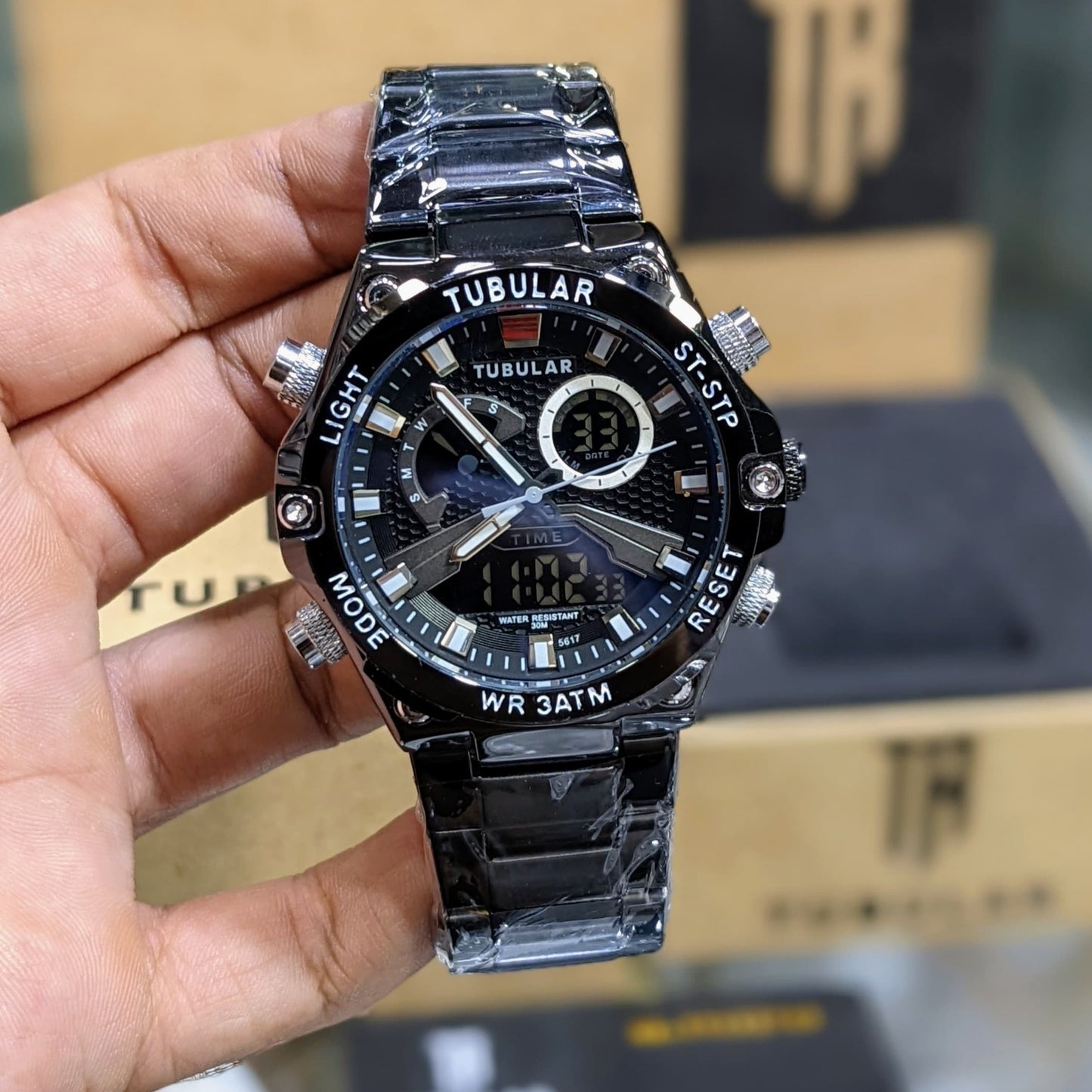 ORIGINAL TUBLAR DUAL TIME SPORTS MEN'S WATCH