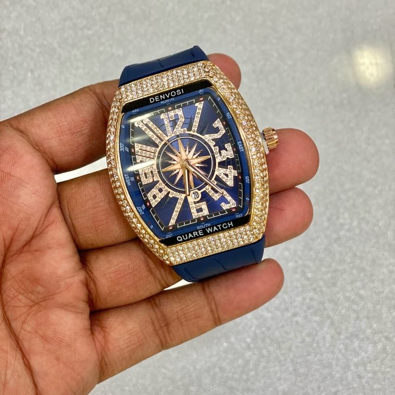 Iced Frank Muller Mens Luxury Watches Ceramic Bezel Luminous