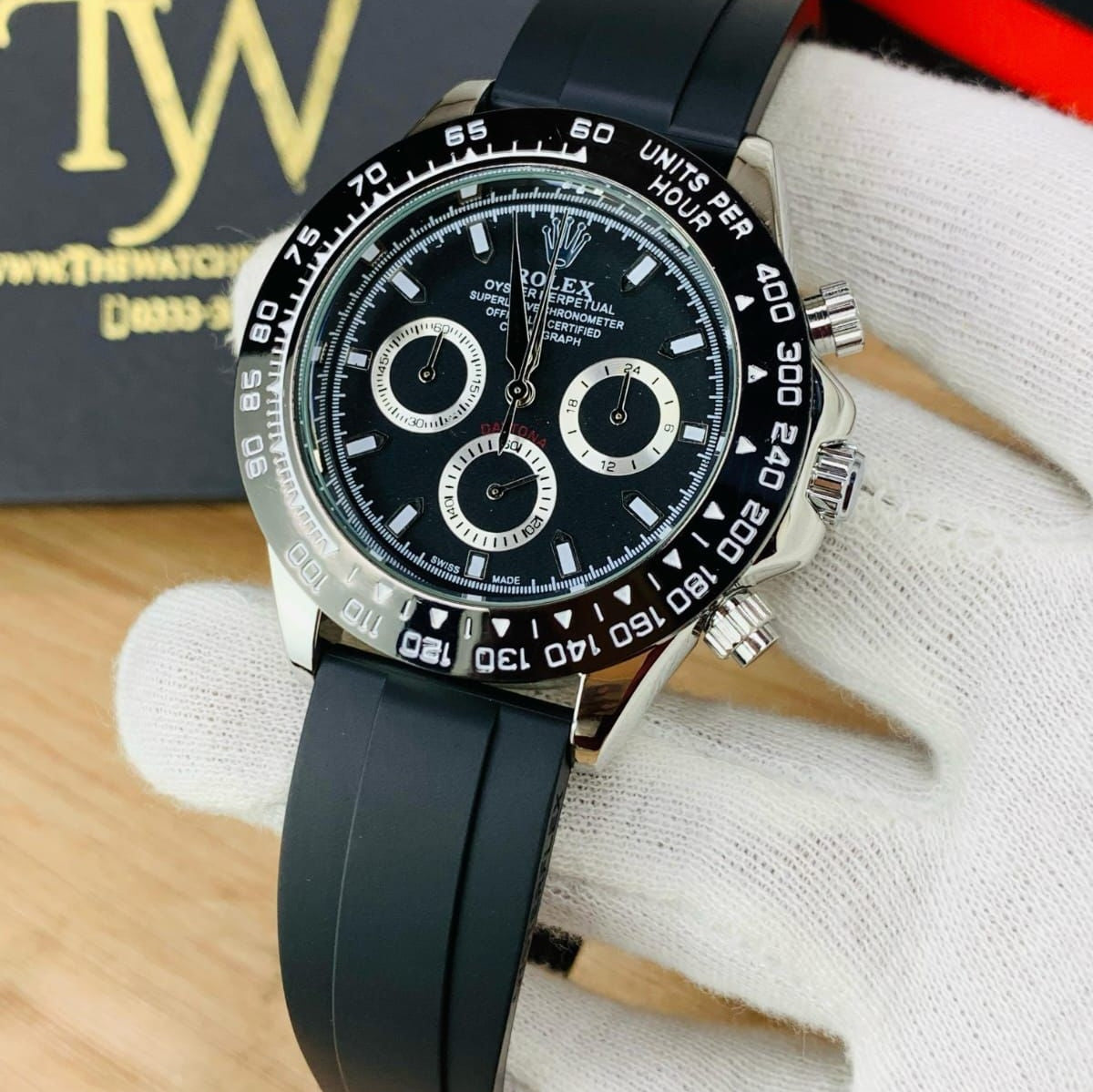 Rolex Daytona | Chrono working | Rubber Strap