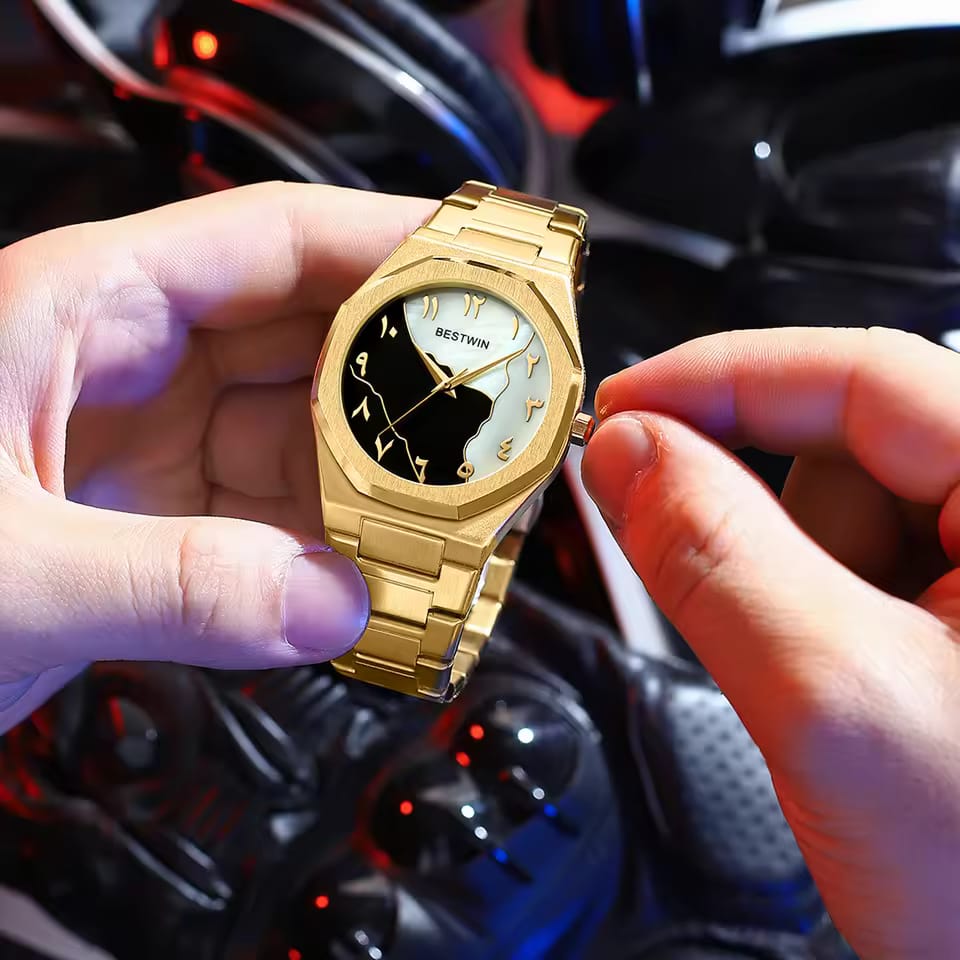 Bestwin Arabian Dile Matt Black Aura Men's Watch