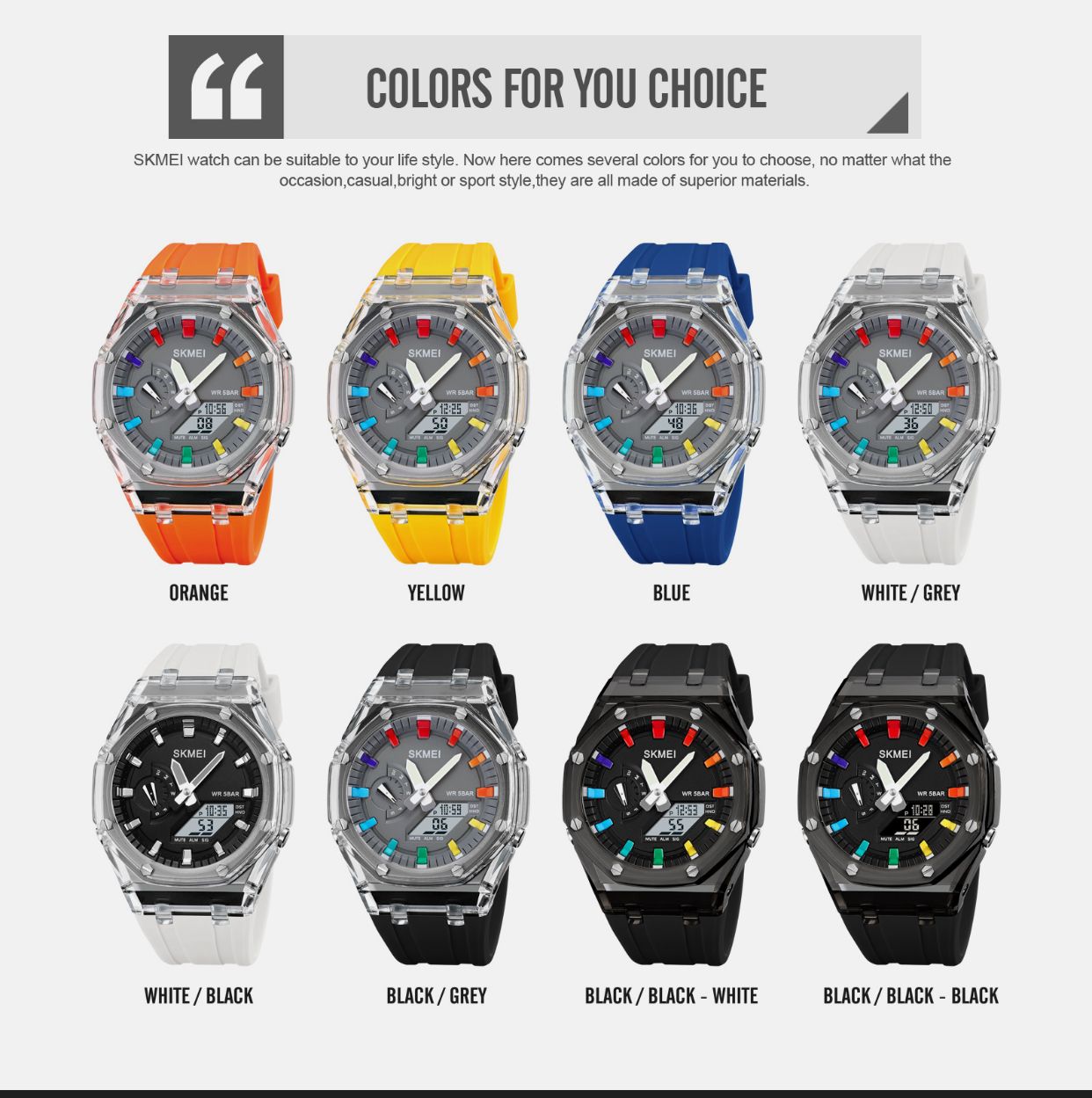 SKMEI ORIGINAL MEN'S WATCH - Jewelsoftime