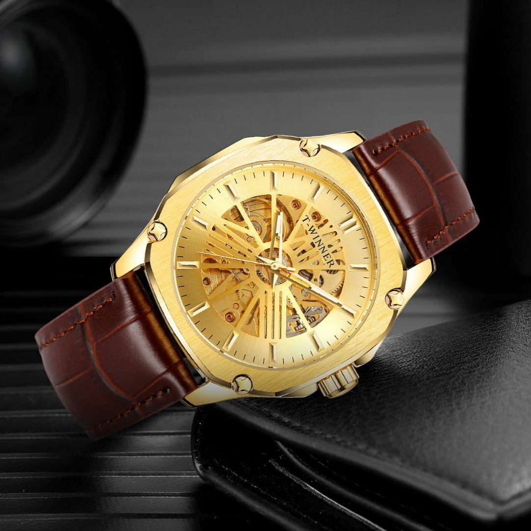 T WINNER CLASSIC DESIGNER SKELETON MEN'S WATCH