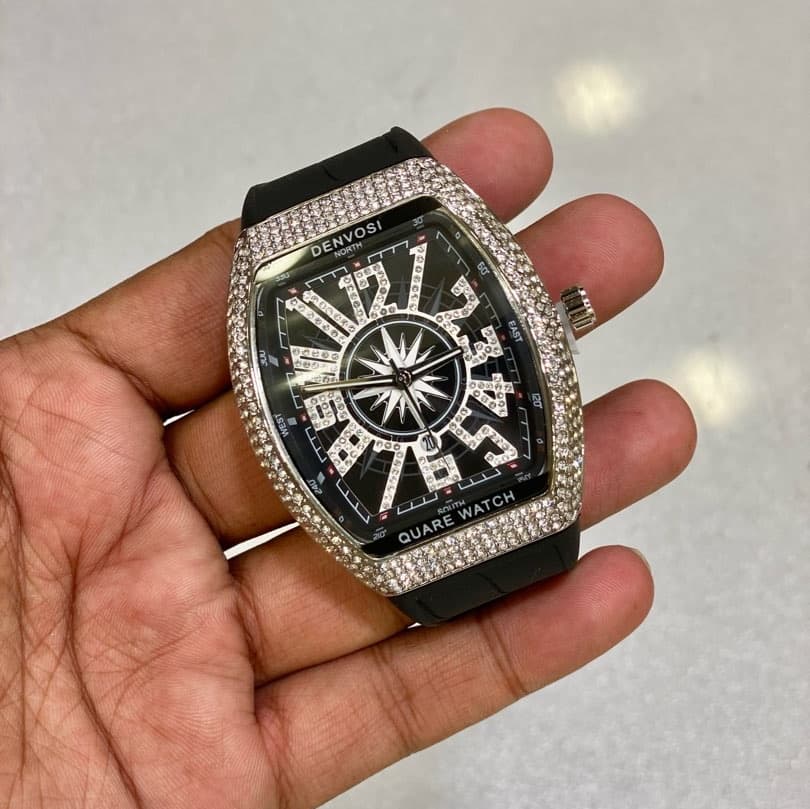 Iced Frank Muller Mens Luxury Watches Ceramic Bezel Luminous
