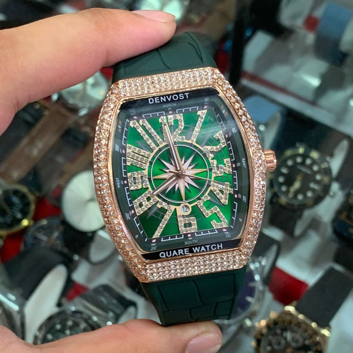 Iced Frank Muller Mens Luxury Watches Ceramic Bezel Luminous