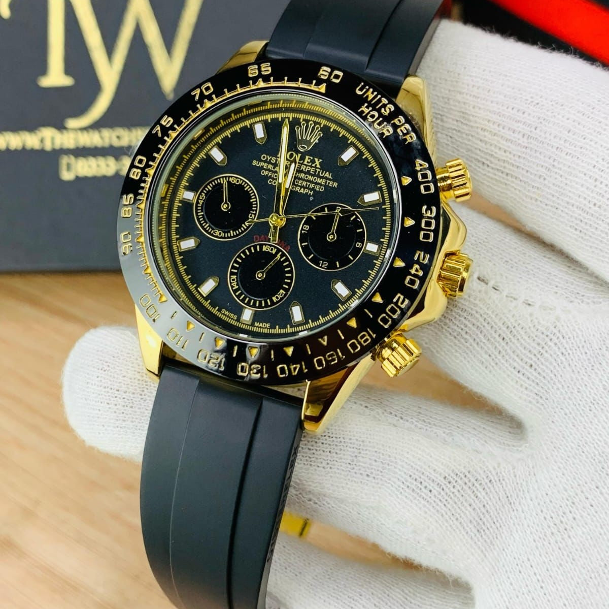 Rolex Daytona | Chrono working | Rubber Strap