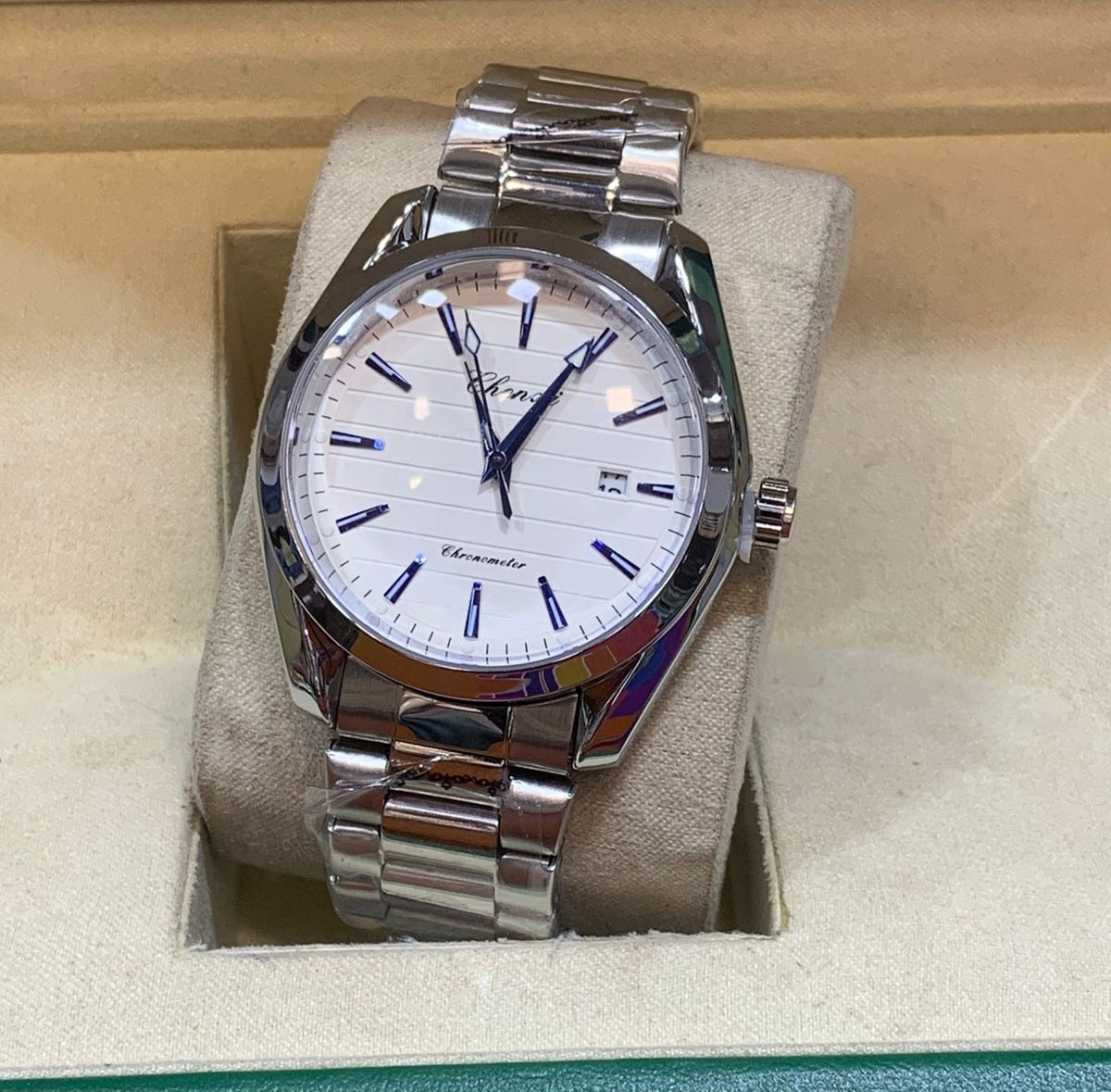 Chenxi Men’s Watch Quartz Movement Stainless Steel Butterfly Master Lock