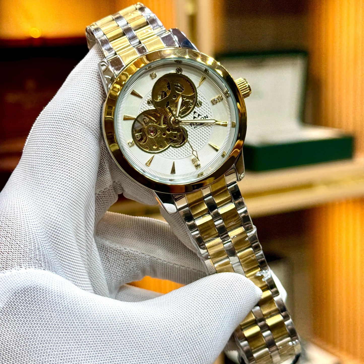 FITRON Original Automatic Skeleton Watches FOR MEN'S