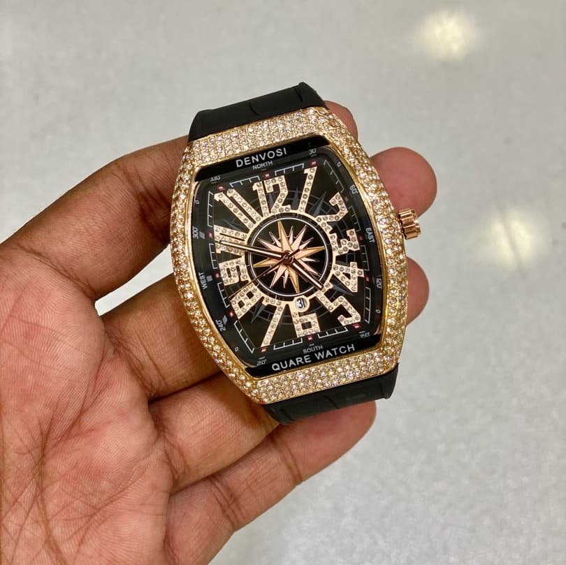 Iced Frank Muller Mens Luxury Watches Ceramic Bezel Luminous