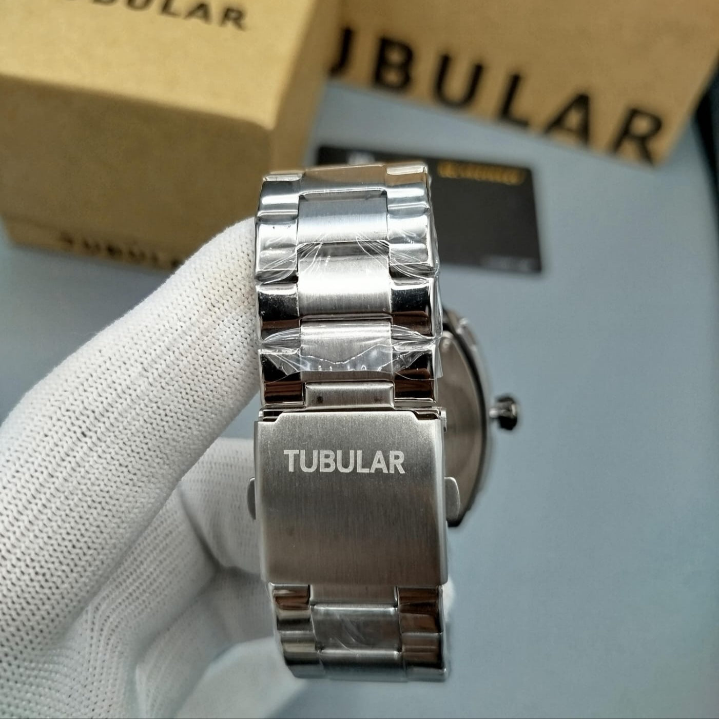 TUBULAR ORIGINAL MEN'S WATCH - HEAVYWEIGHT STAINLESS STEEL WATCH – PREMIUM QUALITY WITH BRAND PACKAGING