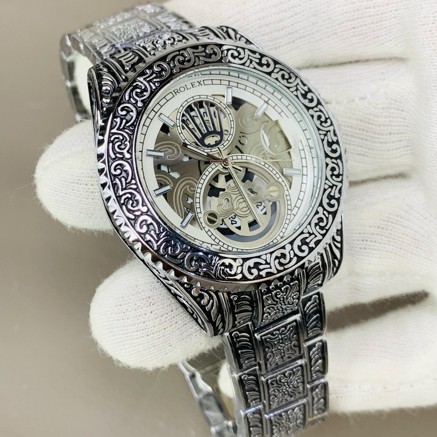 ROLEX ENGRAVING MODEL CHAIN WATCH