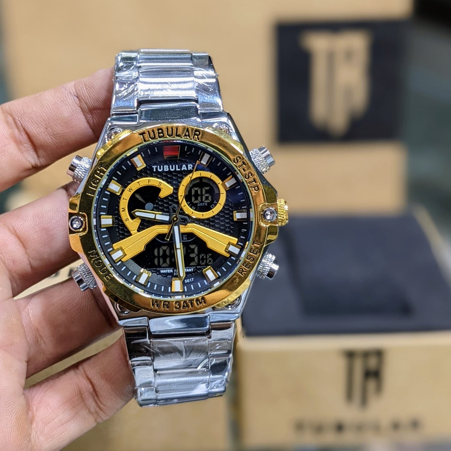 ORIGINAL TUBLAR DUAL TIME SPORTS MEN'S WATCH