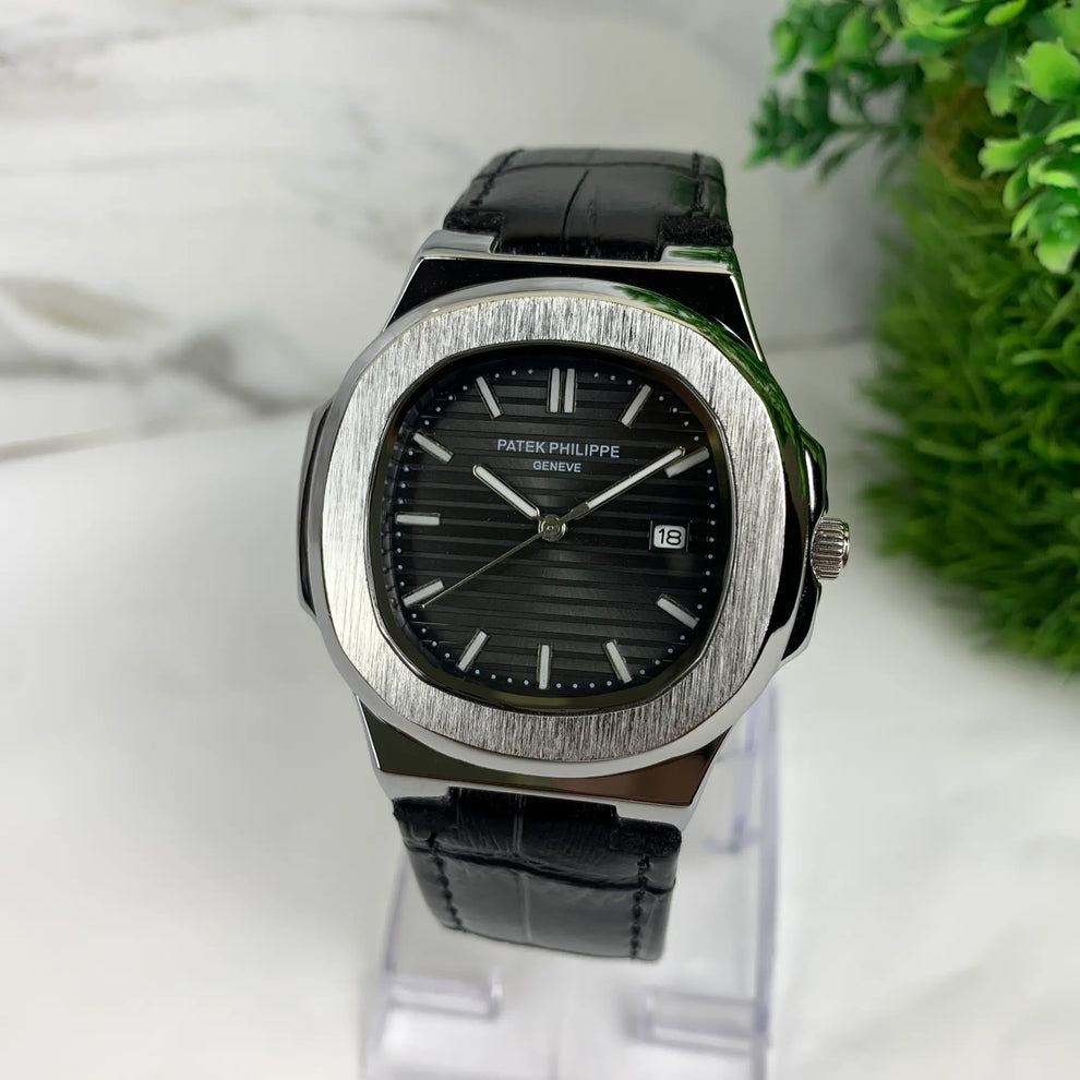 PATEX PHILLIP MEN'S WATCH LEATHER STRAP WITH MASTER LOCK