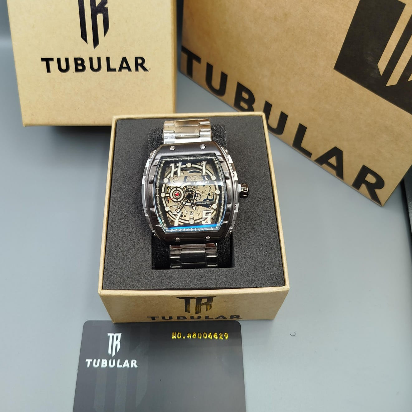 TUBULAR ORIGINAL MEN'S WATCH - HEAVYWEIGHT STAINLESS STEEL WATCH – PREMIUM QUALITY WITH BRAND PACKAGING