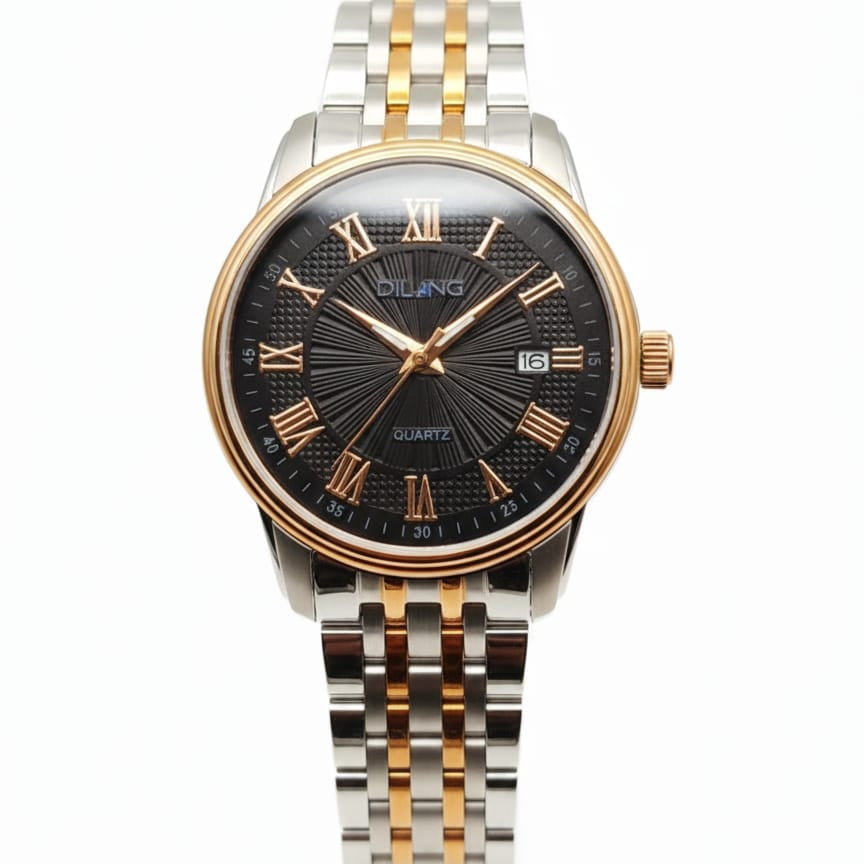 DILANG ORIGINAL-Men's Watch Date Working Stainless Steel Chain Japan Machine