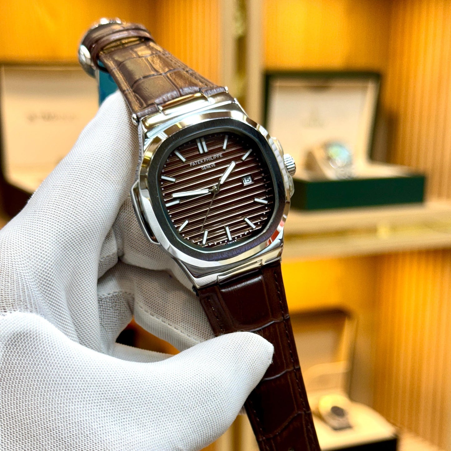 LEATHER EDITION PATEK – PREMIUM QUARTZ TIMEPIECE