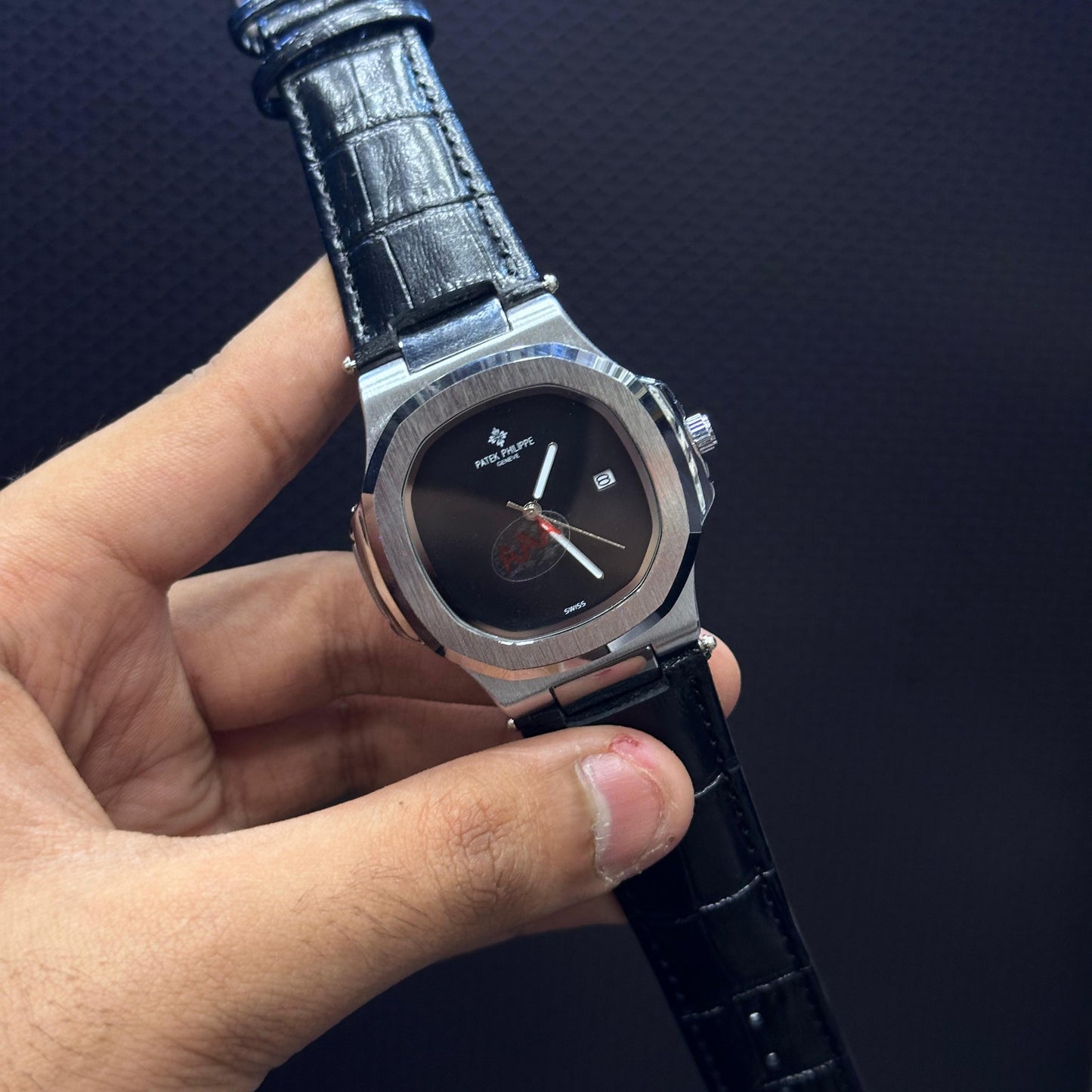 PATEK PHILIPPE-AUTOMATIC MOVEMENT MEN'S WATCH