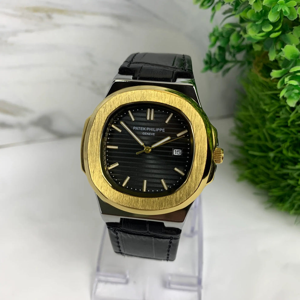 PATEX PHILLIP MEN'S WATCH LEATHER STRAP WITH MASTER LOCK
