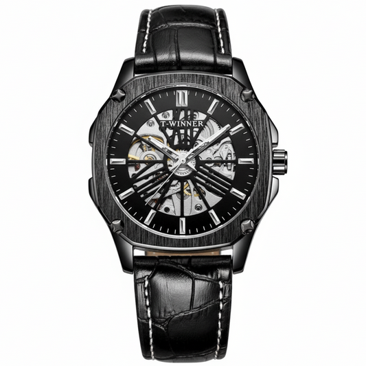 T WINNER CLASSIC DESIGNER SKELETON MEN'S WATCH - Jewelsoftime