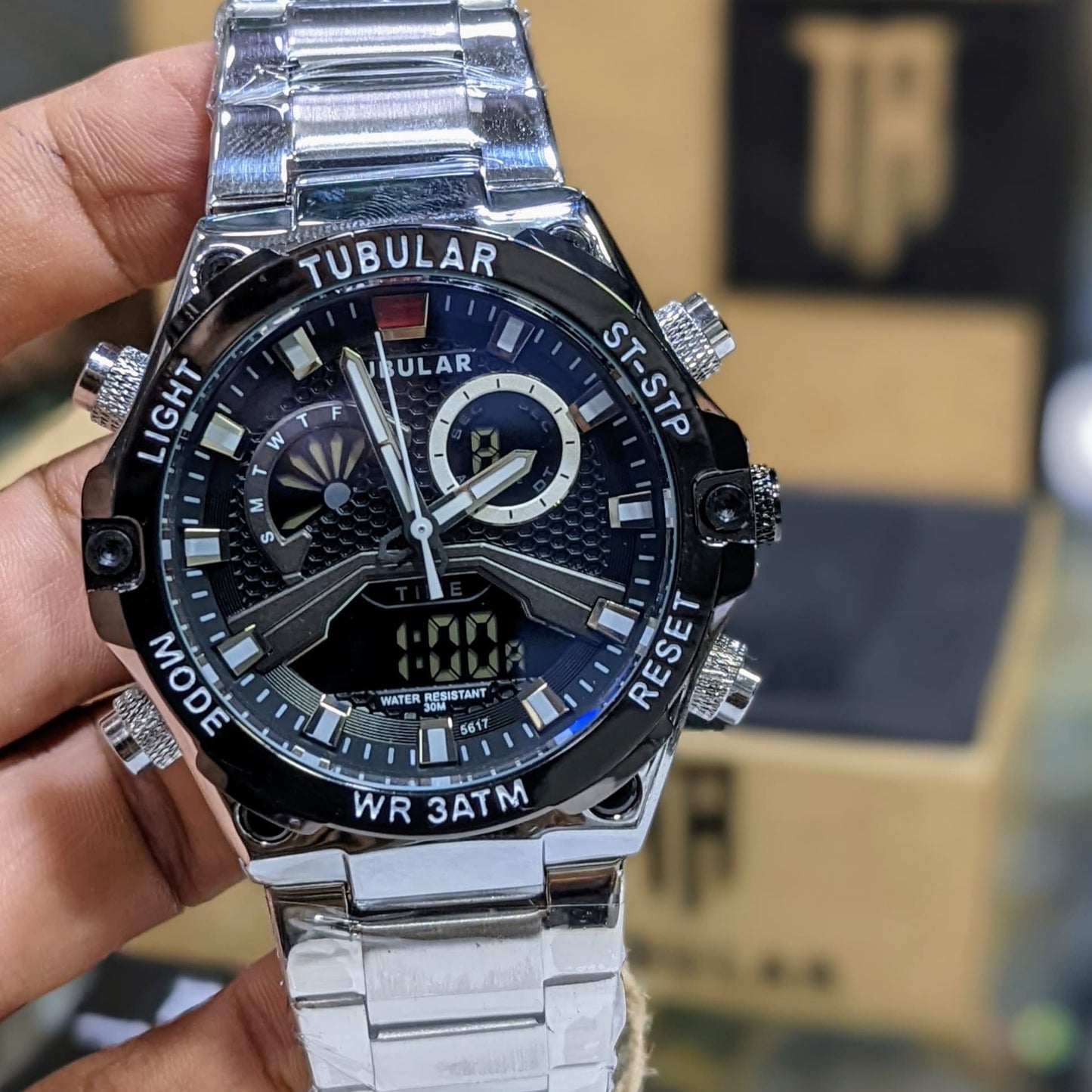 ORIGINAL TUBLAR DUAL TIME SPORTS MEN'S WATCH