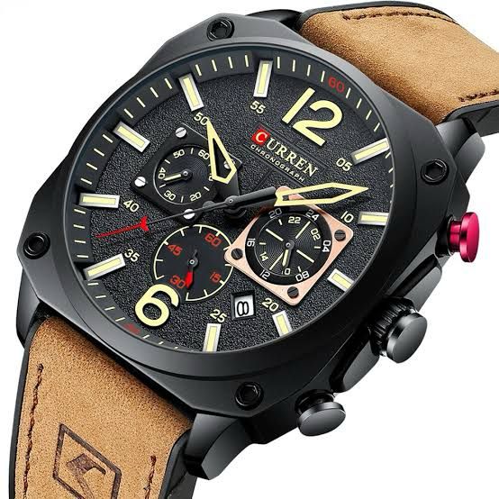 CURREN Original [Brand Leather Straps Wrist Watch For Men]
