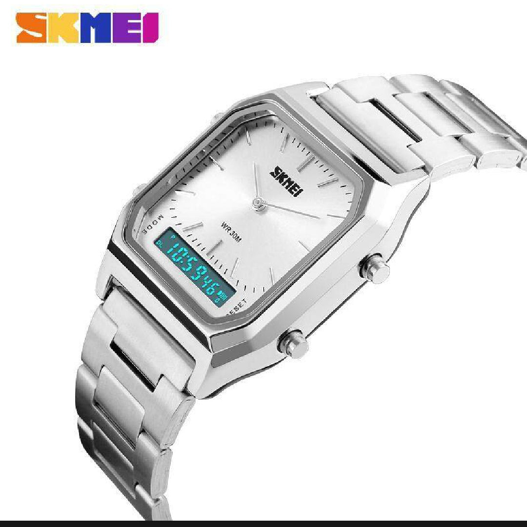 Skmei 1220 Analog-Digital Men's Dress Watch – Stylish & Multifunctional Timepiece