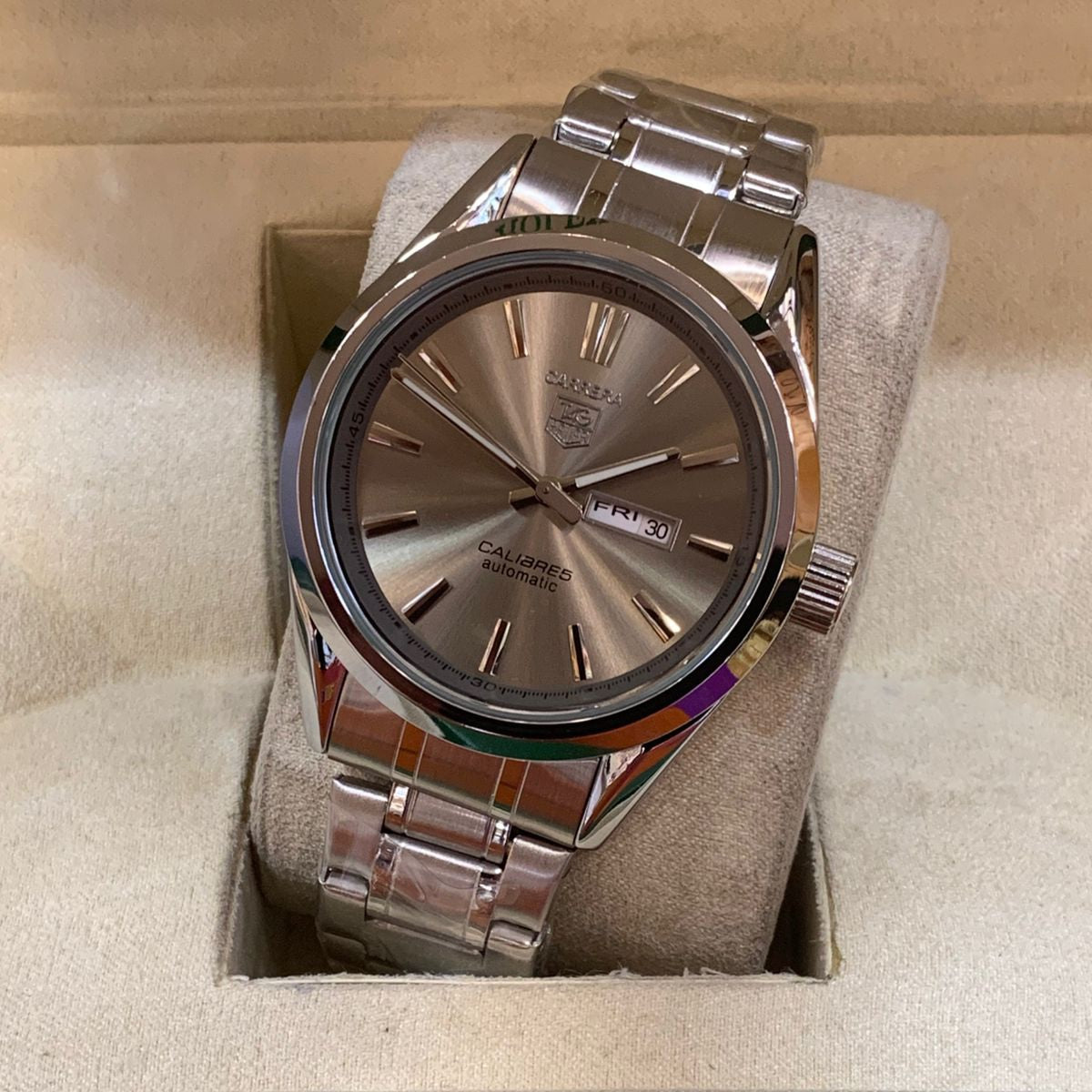 TAG Heuer Carrera Calibre 5 Stainless steel body Men's Watch-Butterfly-Master-Lock