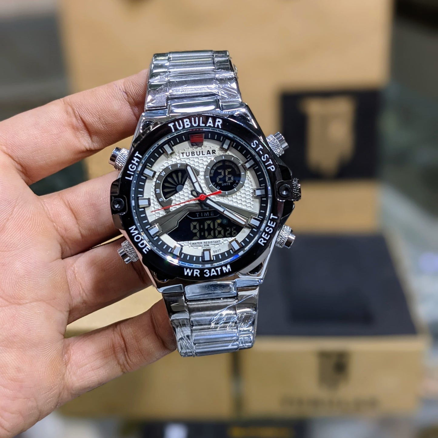 ORIGINAL TUBLAR DUAL TIME SPORTS MEN'S WATCH