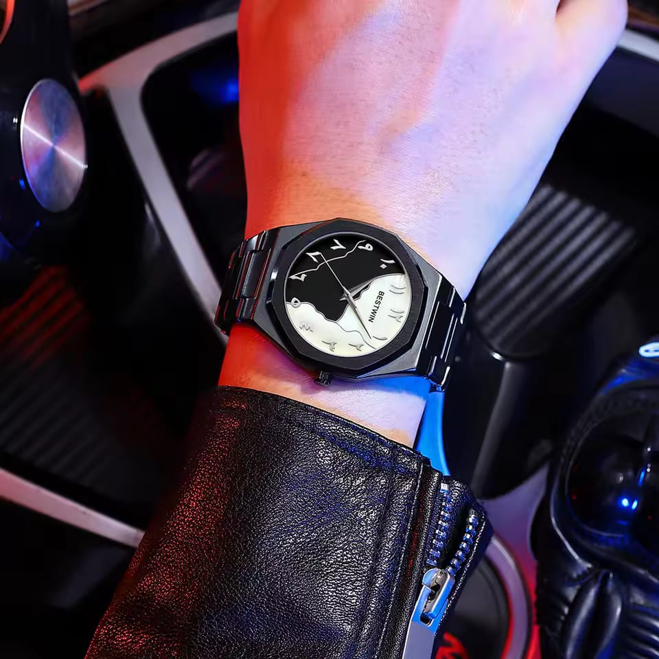 Bestwin Arabian Dile Matt Black Aura Men's Watch