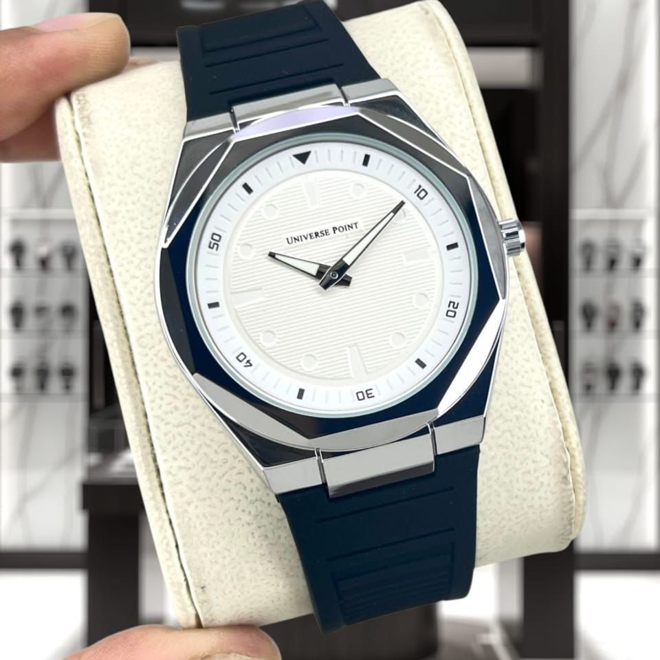Universal Point U.P (Original) Men's Watch Quartz Movement-Rubber Strap With Magnetic Lock