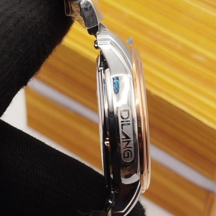 DILANG ORIGINAL-Men's Watch Date Working Stainless Steel Chain Japan Machine