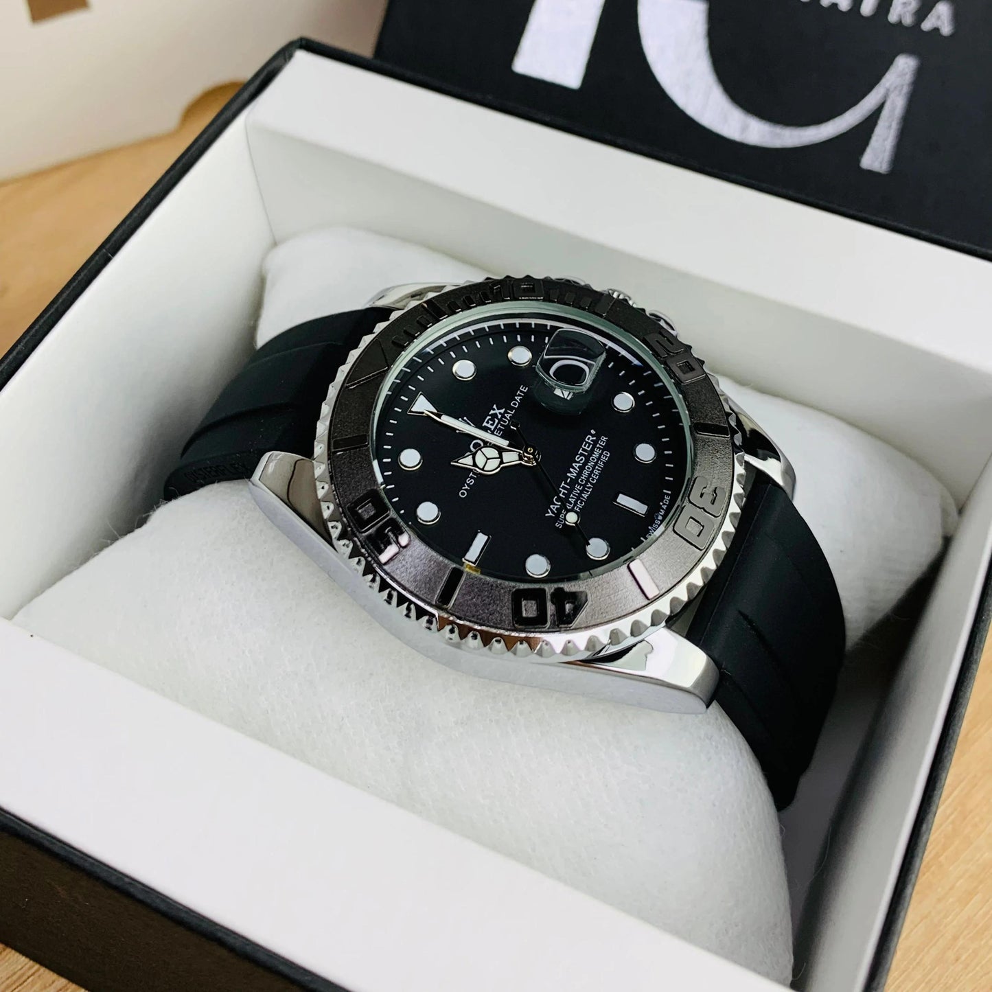 ROLEX MEN'S WATCH DATEJUST WITH RUBBER STRAP