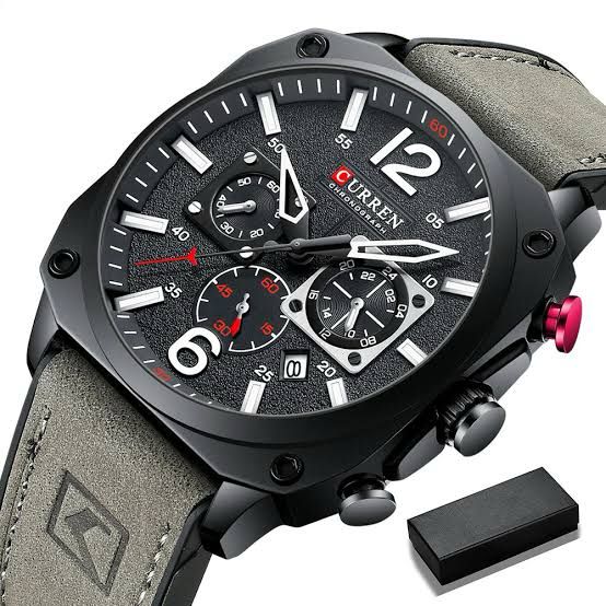 CURREN Original [Brand Leather Straps Wrist Watch For Men]