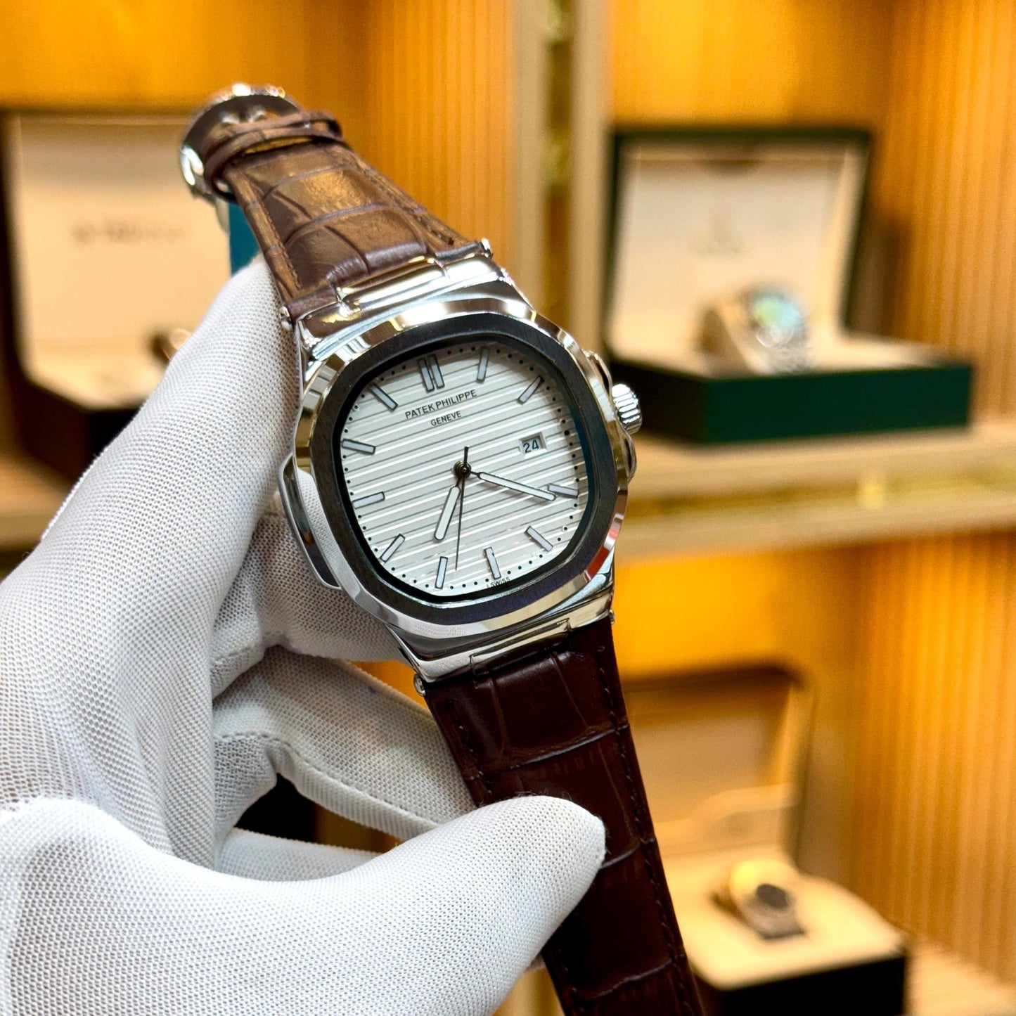 LEATHER EDITION PATEK – PREMIUM QUARTZ TIMEPIECE