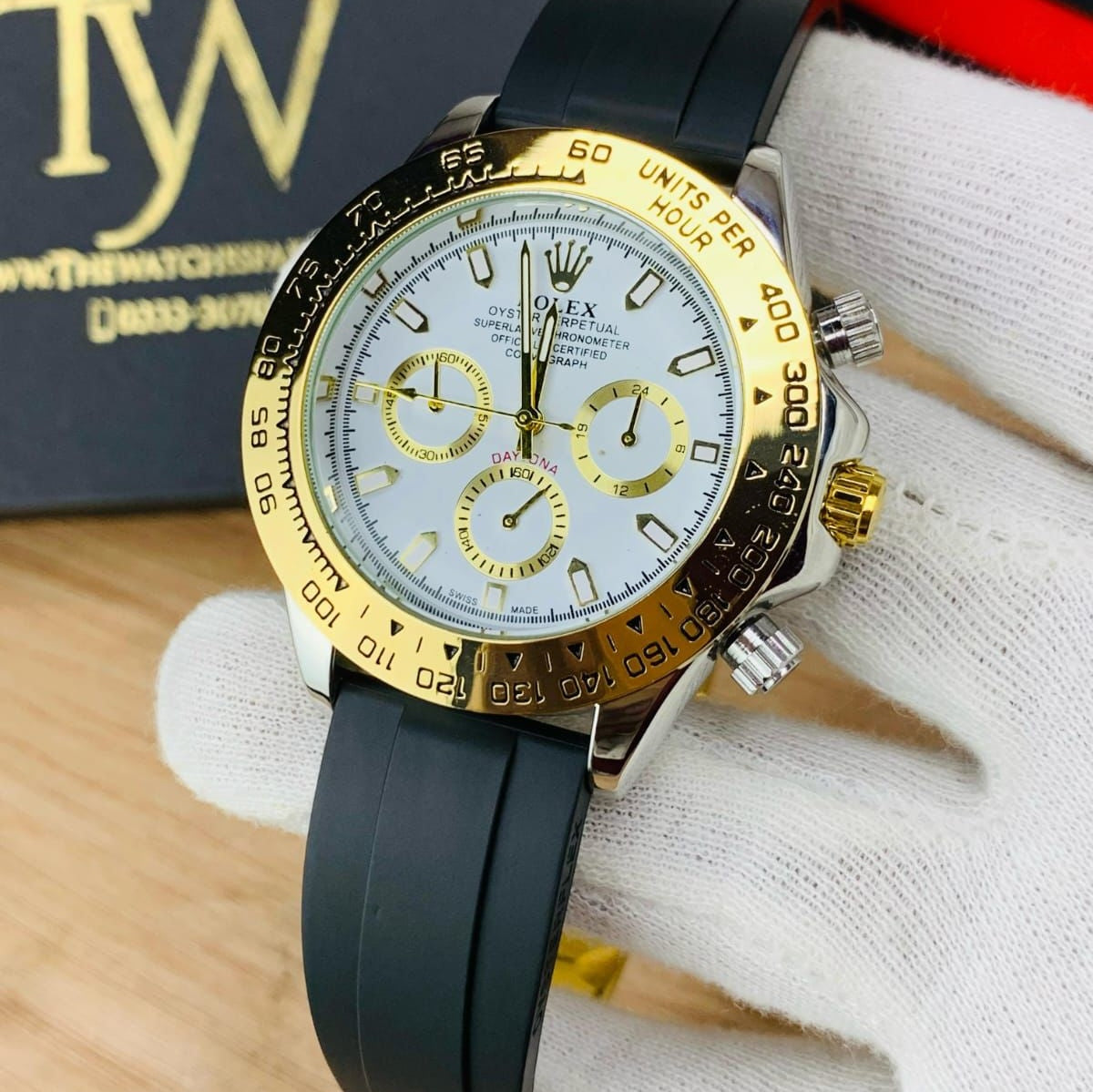 Rolex Daytona | Chrono working | Rubber Strap