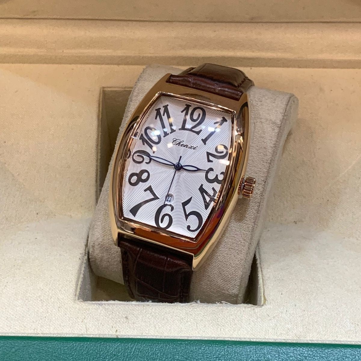 Chenxi 8217 Original-Men's Watch Leather Strap Date Working