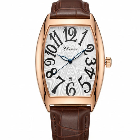 Chenxi 8217 Original-Men's Watch Leather Strap Date Working