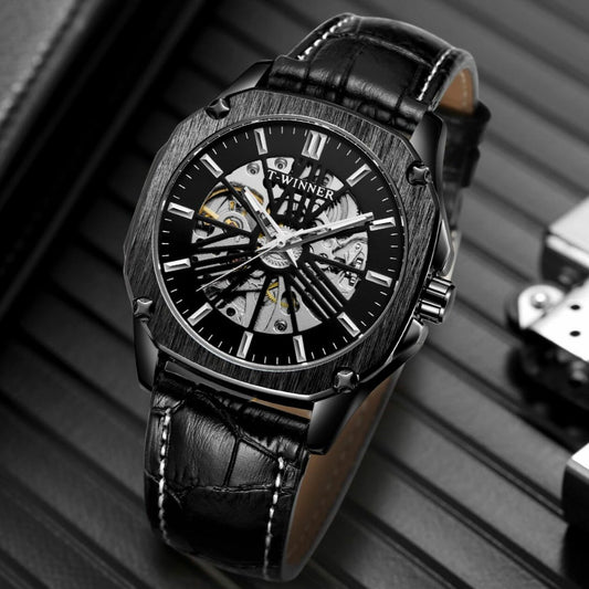 T WINNER CLASSIC DESIGNER SKELETON MEN'S WATCH