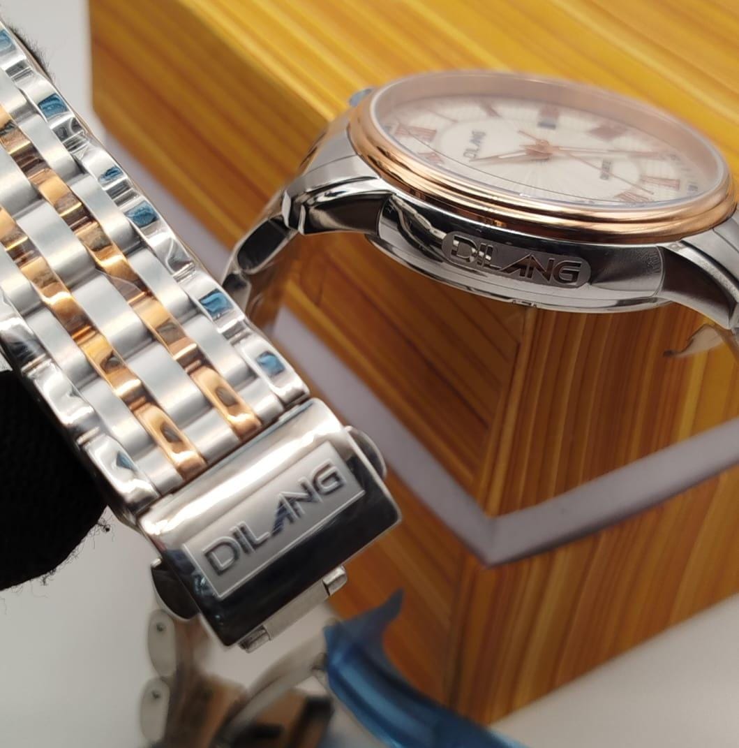 DILANG ORIGINAL-Men's Watch Date Working Stainless Steel Chain Japan Machine