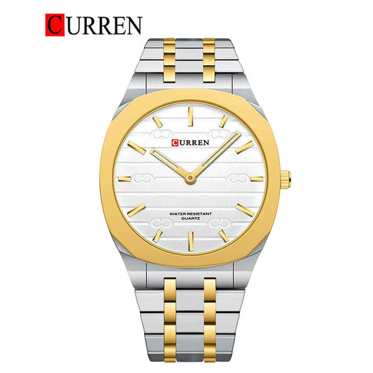 CURREN Original Brand Stainless Steel Band Wrist Watch For Men's