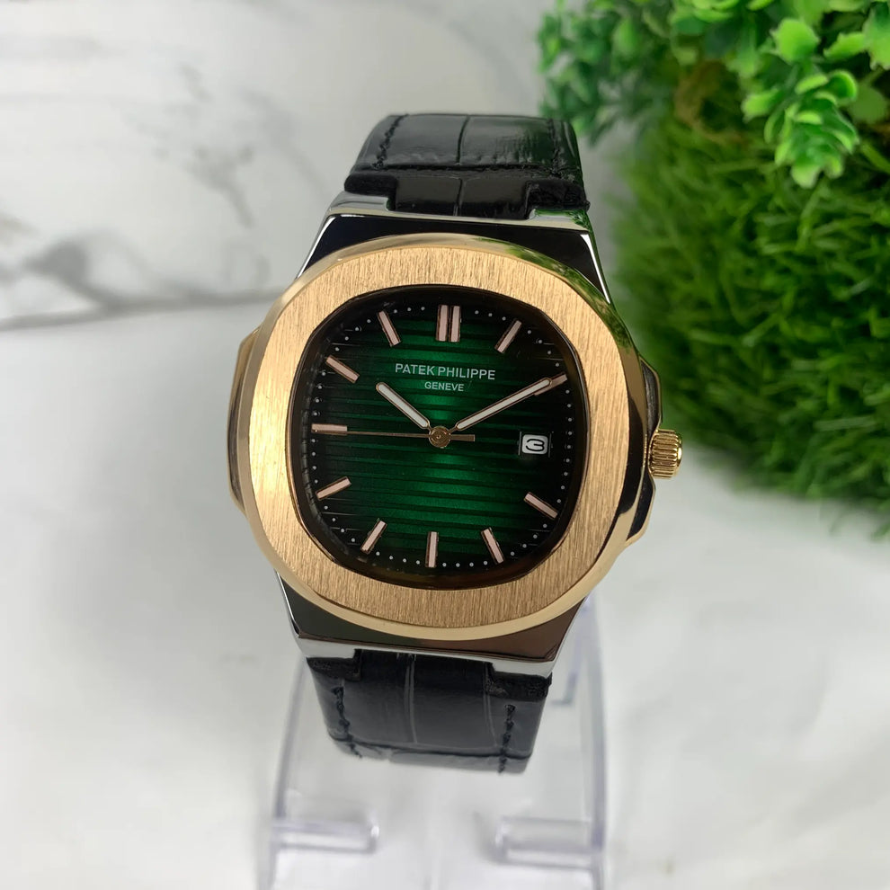 PATEX PHILLIP MEN'S WATCH LEATHER STRAP WITH MASTER LOCK
