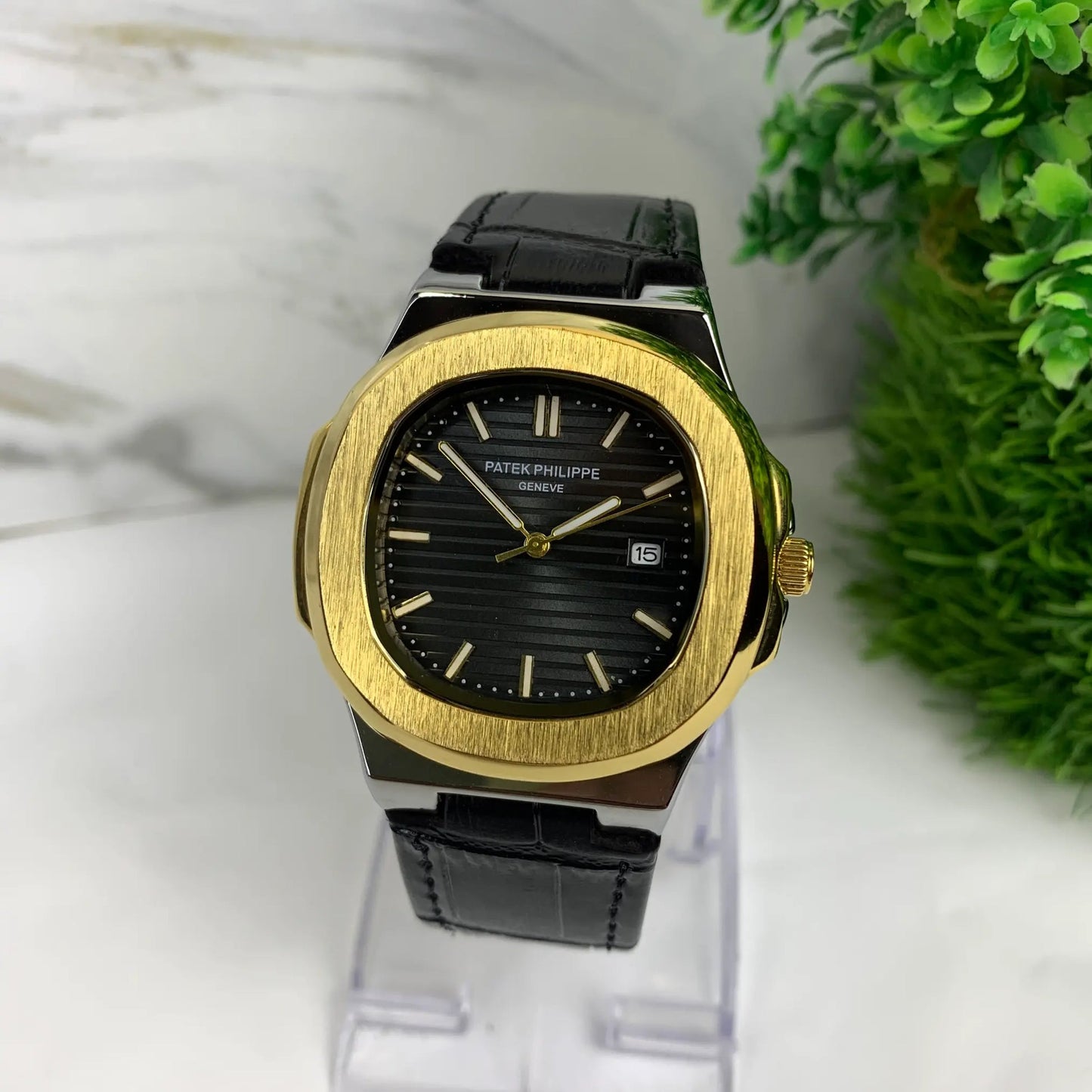PATEX PHILLIP MEN'S WATCH LEATHER STRAP WITH MASTER LOCK