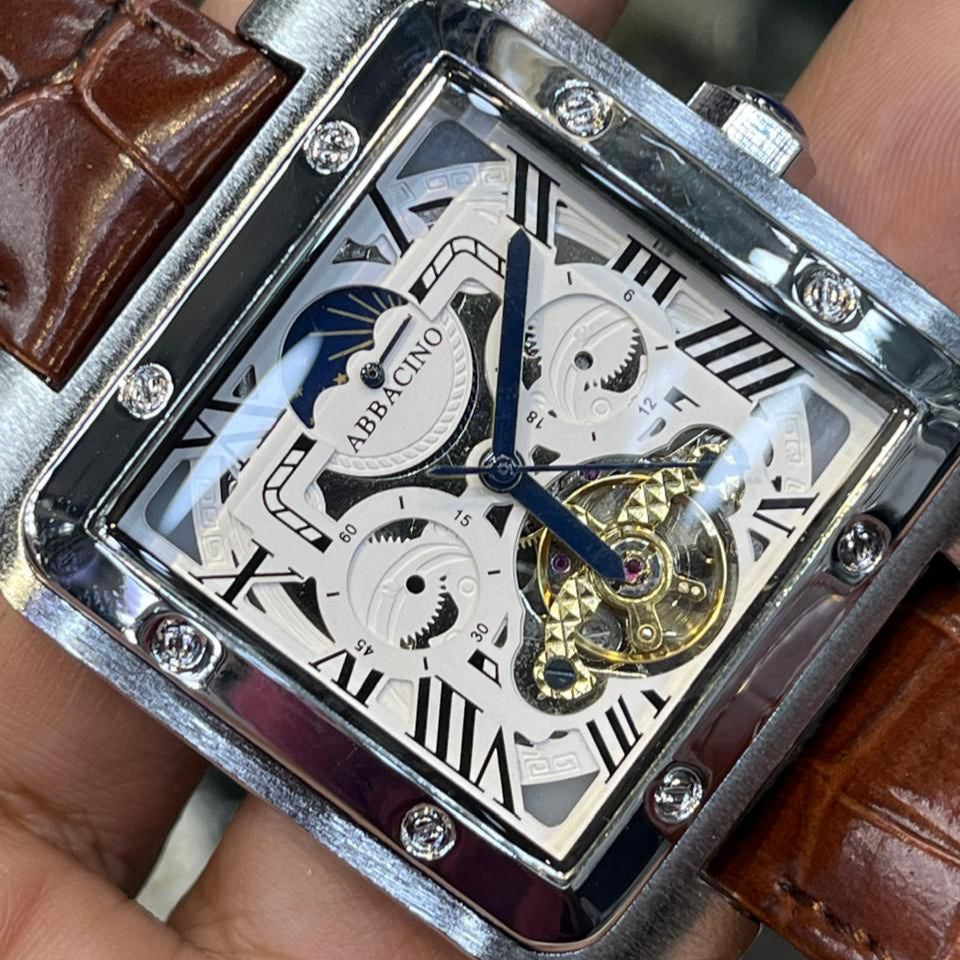 ABBACINO MOONGRAPH TANK AUTOMATIC MEN'S WATCH - Jewelsoftime