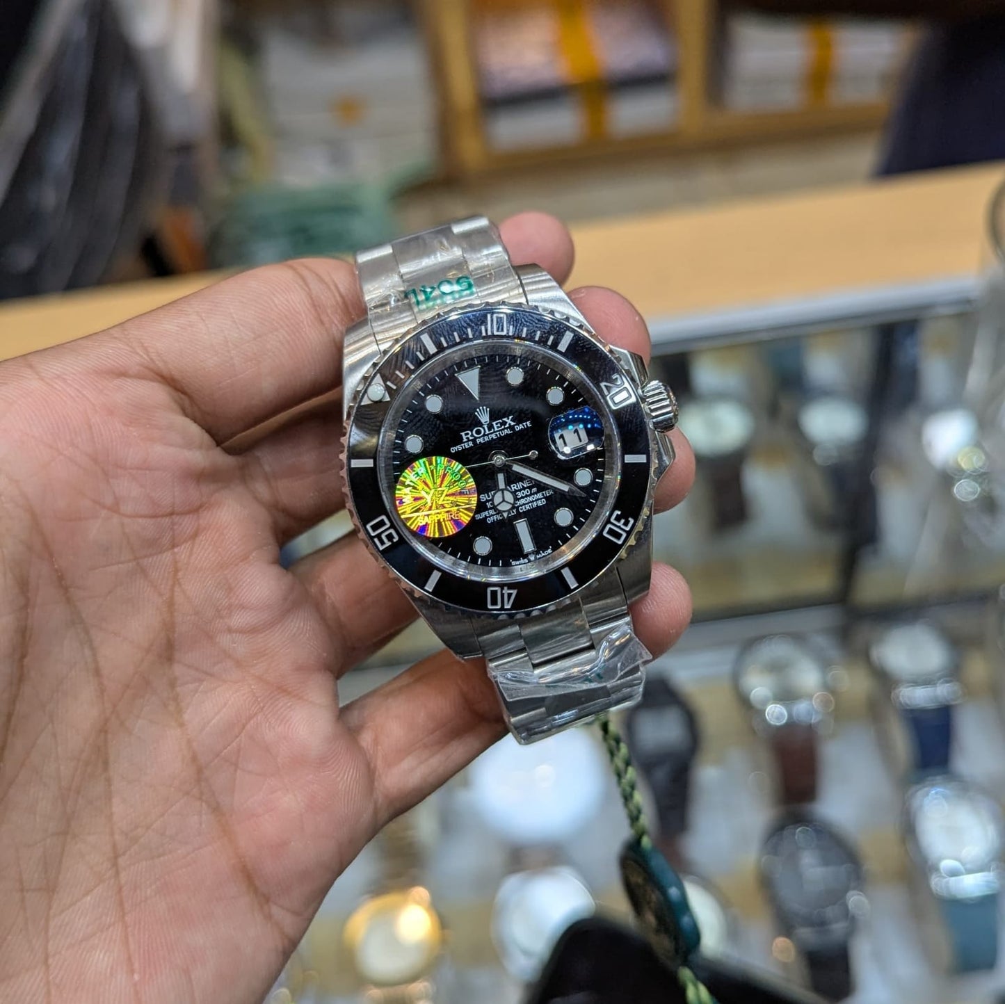 Rolex Submariner Automatic Green Dial Men's Luxury Watch