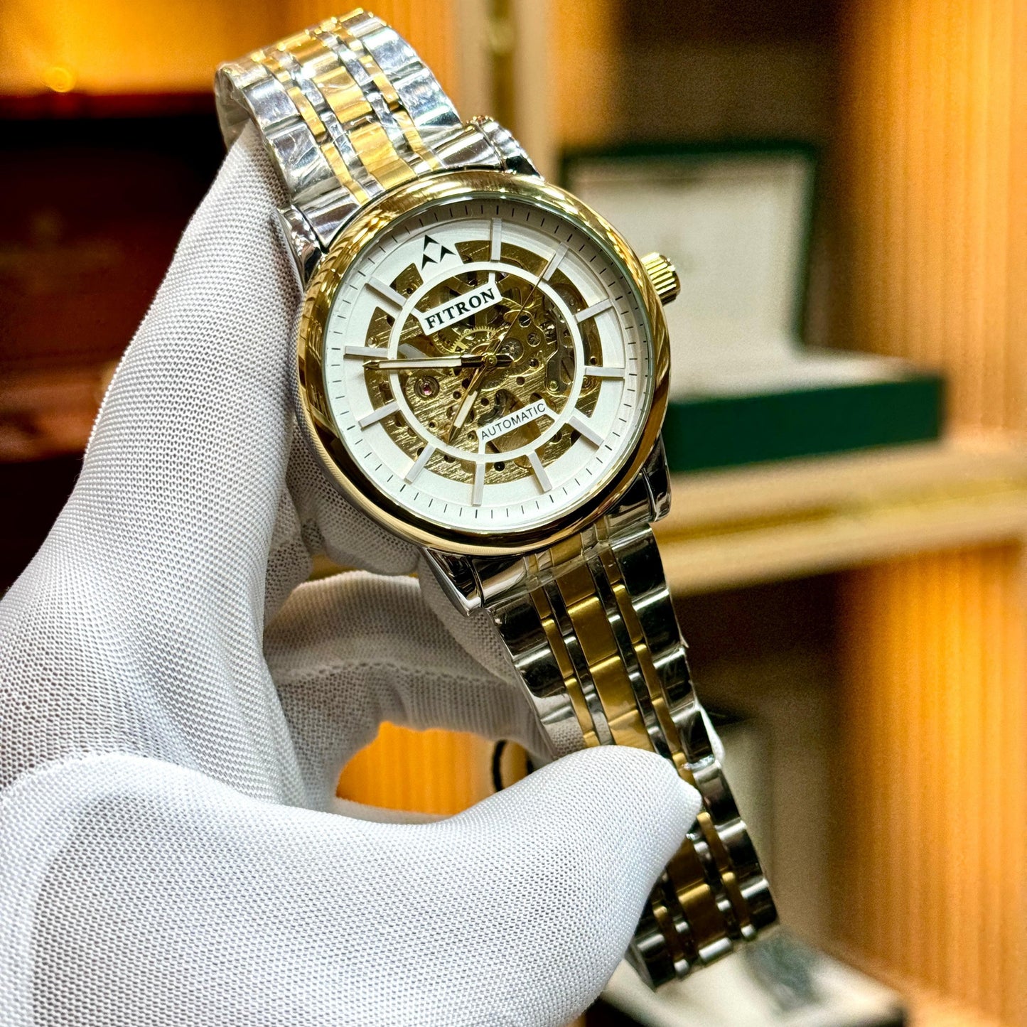 FITRON Original Automatic Skeleton Watches FOR MEN'S