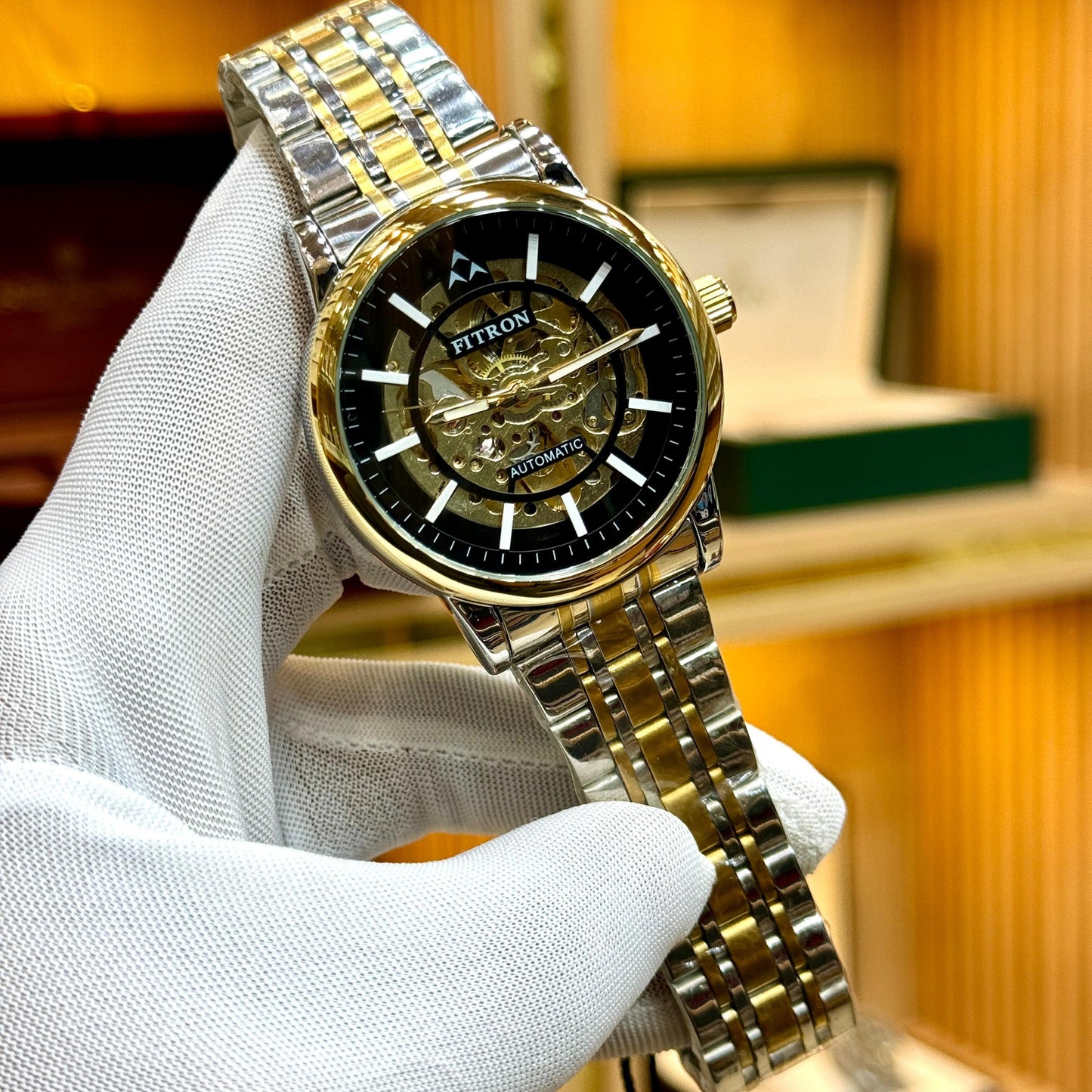 FITRON Original Automatic Skeleton Watches FOR MEN'S