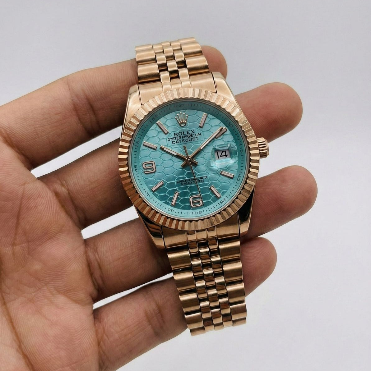 ROLEX (LAND DWELLER) Men's Watch Quartz Movement Date Working Push Lock Clasp